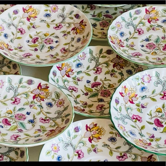 10 Royal Doulton Haddon Hall Tea ☕️ Cup Plates - Picture 2 of 16